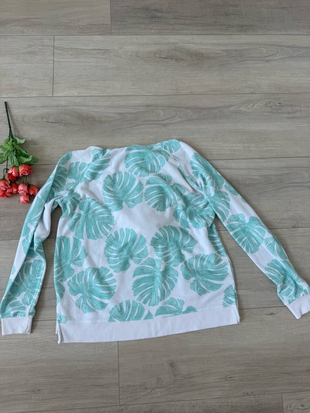 Ron Jon Cozy palm pullover with hoodie and drawstring size Small - Picture 4 of 5